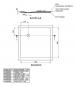 Preview: Schedel barriere freie Dusche - Duschboard - Duschwanne Mineraloberfläche 900x900 mm, Ablaufposition 230/230 mm