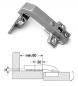 Preview: Winkelscharnier 90° Öffnungswinkel mit Kreuzmontageplatte