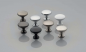 Preview: Möbelknopf TERNI Altmessing - Aluminium - Chrom - Edelstahloptik - Schwarz Matt - Schwarzchrom - Weiss