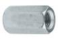 Preview: M16x50mm Verbindungsmuffen f. Gewindestangen,Stahl verzinkt, DIN6334, 1Stück