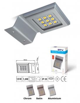 Preview: LED Strahler Calderon Aluminium Effekt Kaltweiß