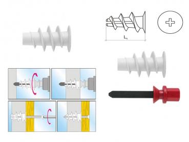 Preview: Rigipsdübel-Gipskartondübel DRA, 10Stück