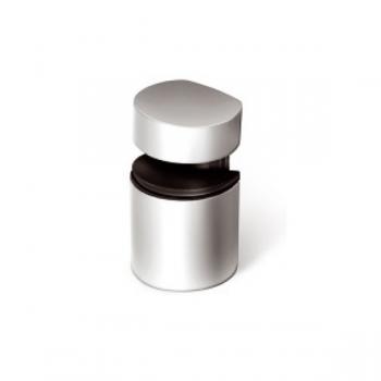 Bodenträger bis 16mm - Aluminium - Chrom - Satin