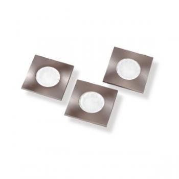 LED Set  Marabella Lampen Edelstahl Kaltlicht