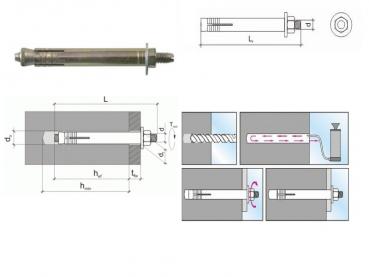 Preview: Spreizanker 12x60 mm, 10Stück