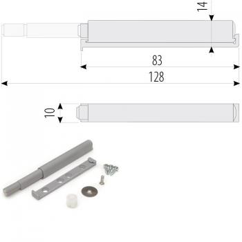 Preview: Möbeldämpfer mit Gummispitze