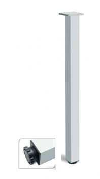 Tischfuß Vierkant 60x60 aus Aluminium höhenverstellbar