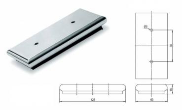 Preview: Möbelbein aus Stahl verchromt NM-XH-8273