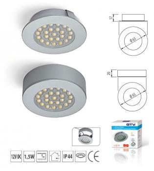 Preview: LED Strahler Palleda Aluminium Effekt Kaltweiß
