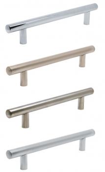 Reling RE-10 Aluminium - Chrom - Edelstahl - Satin - Lochabstand 96mm - 800mm