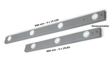 LED Unterbauleuchte Rota 600 mm 3x15 LEDs mit Sensorschalter