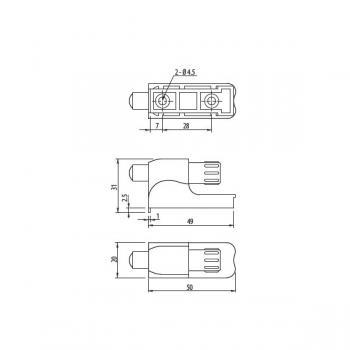 Preview: Regelbare Möbeltürdämpfer-Puffer