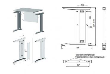 Preview: Tischgestell aus Metall