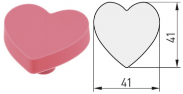 Möbelgriff Herz - Serie KID