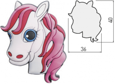 Preview: Möbelgriff Pferd - Serie KID-Farm