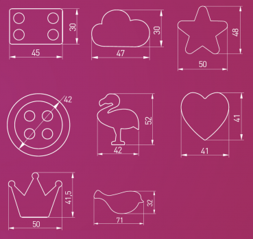 Möbelgriff Stern / Star - Serie KID