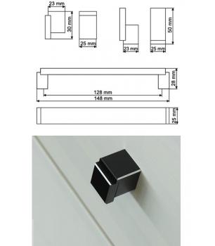 Preview: Aluminiumknopf GS48 Chrom
