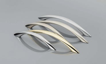 Möbelgriff UZ-01 Aluminium - Chrom - Messing - Satin - Lochabstand 96mm - 128mm