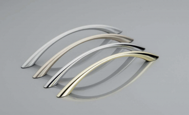 Möbelgriff UZ-06 Aluminium - Chrom - Messing - Satin - Lochabstand 96mm - 128mm