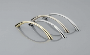 Möbelgriff UZ-07 Aluminium - Chrom - Messing - Satin - Lochabstand 96mm