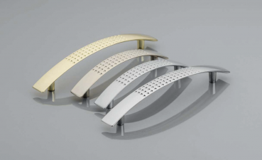 Möbelgriff UZ-14 Aluminium - Chrom - Satin - Lochabstand 96mm - 128mm
