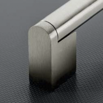 Preview: Möbelgriff UZ-336 Edelstahloptik - Lochabstand 128mm - 480mm