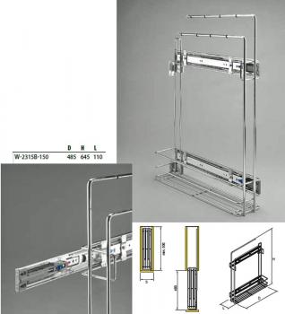 Preview: Handtuchhalter 150mm silber