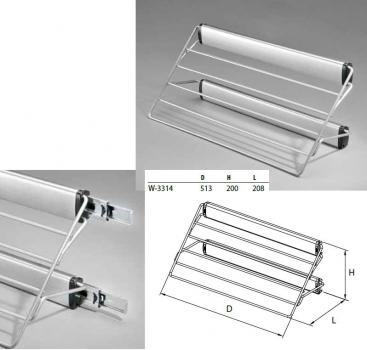 Preview: Ausziehbarer Hosenhalter Ausziehhalter Kleidunghalter R und L Montage Rockhalter