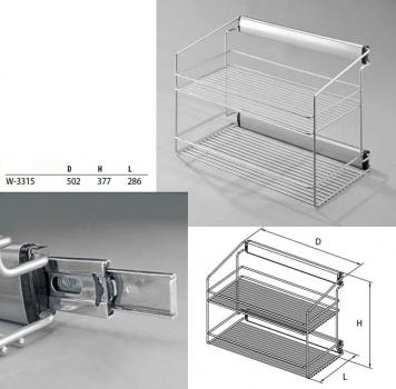 Preview: Kleider Regal mit 2 Ablagekörben