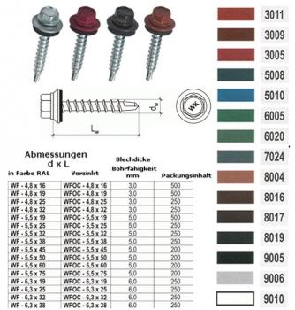 Preview: Blechbohrschraube 4,8x35 für Metalluntergrund 250Stck