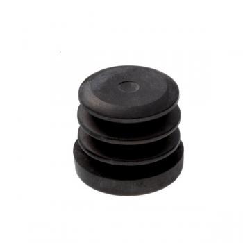 Kunststofffuß schwarz zum Einschlagen für Stahlrohr ø25 mm