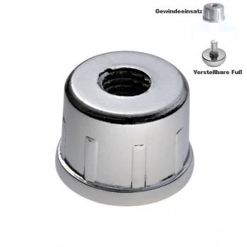 Gewindestein M10 für Verstellfuß, passend zur Stahlrohr ø25 mm