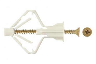 Rigips-Spreizdübel / Hohlraumdübel mit Schraube,100Stück