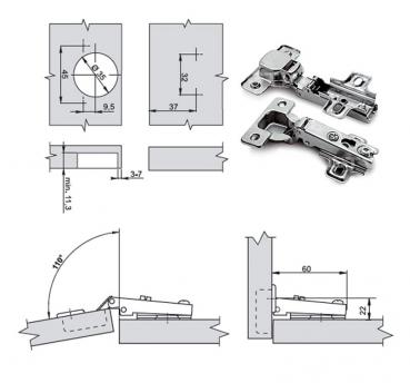 Preview: Selbstöffnendes Scharnier mit negativer Feder