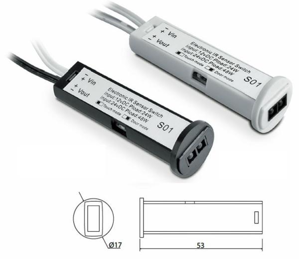 Infrarot-Sensorschalter weiß