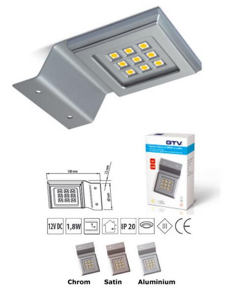 LED Strahler Calderon Chrome Effekt Warmweiß