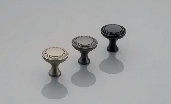 Möbelknopf IMPERIA Satin - Schwarz Matt - Titan