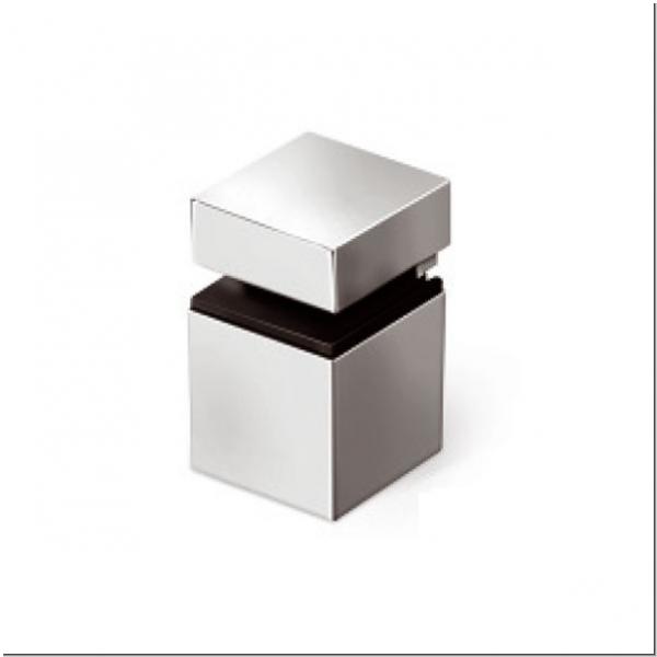 Bodenträger bis 20mm - Aluminium - Chrom - Edelstahl / INOX - Satin