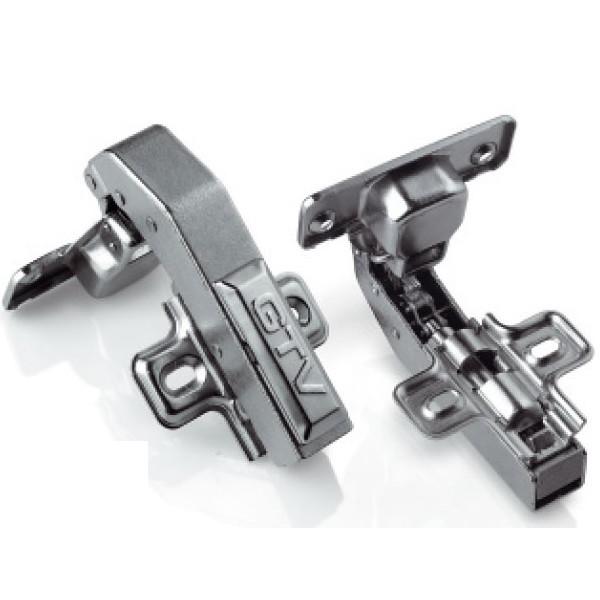 Automatikscharnier 90° parallel mit integrierter Schließtechnik