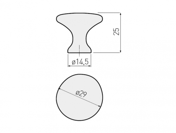 Möbelknopf UDINE Aluminium - Chrom - Edelstahloptik - Satin - Schwarz Matt - Schwarzchrom - Weiss Matt