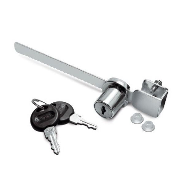 Glastürschloss mit Zahnstange verchromt