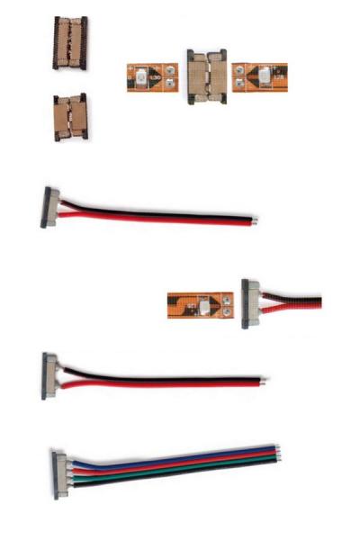 LED Kabeladapter 300/8mm breit Stripes mit Trafo/Dimmer Nr 3