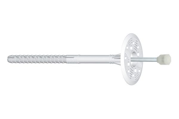 Dämmstoffdübel LFM 8x160 mit Stahlnagel und Kunststoffkopf, 100Stück