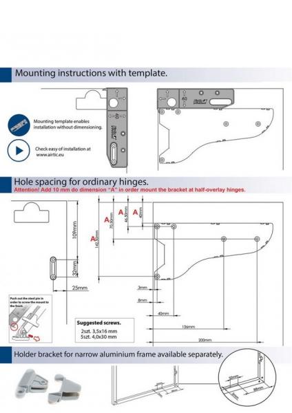 Hochklappenlift Airtic Lift Links - grau