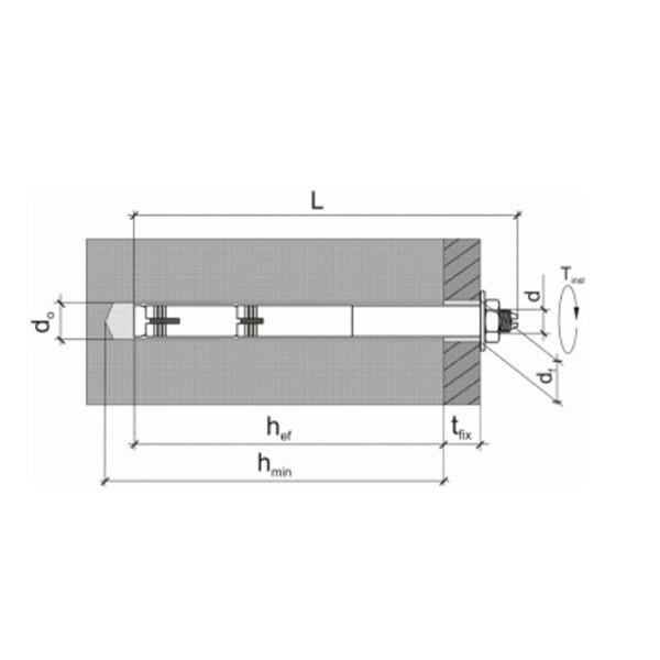 12x100mm Doppelspreizanker Dübel, 20 Stück