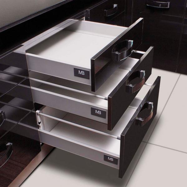Schublade Modern Box / MBox - Typ A B C  in Tiefe 250mm - 550mm
