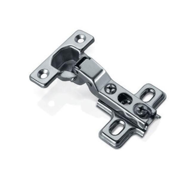 Topfscharniere Ø26 mit Mittelwandanschlag und Kreuzmontageplatte