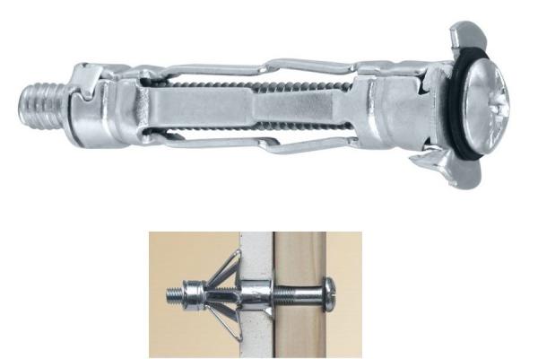 Hohlraumdübel Molly aus Metall mit Schraube M4 - M6 - 50 Stück / 100 Stück