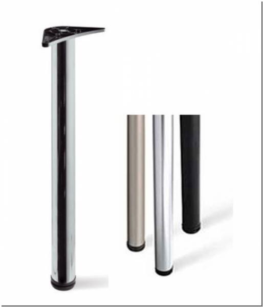 Tischbein Höhe 710mm, Ø 60mm, Farbe Chrome