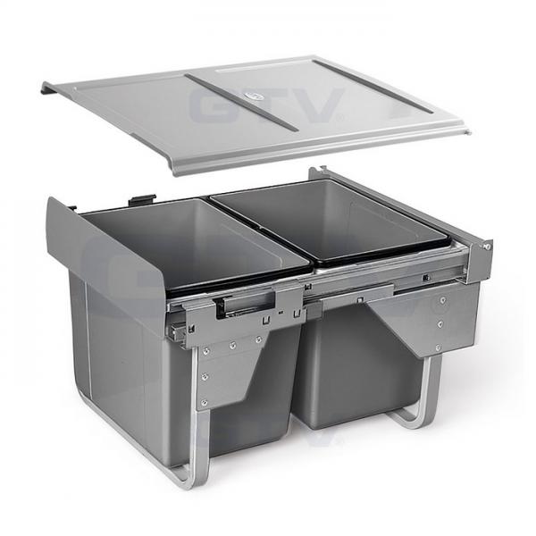 Mülltrennsystem ohne Frontauszugsystem - Schrankbreite 400mm - 450mm